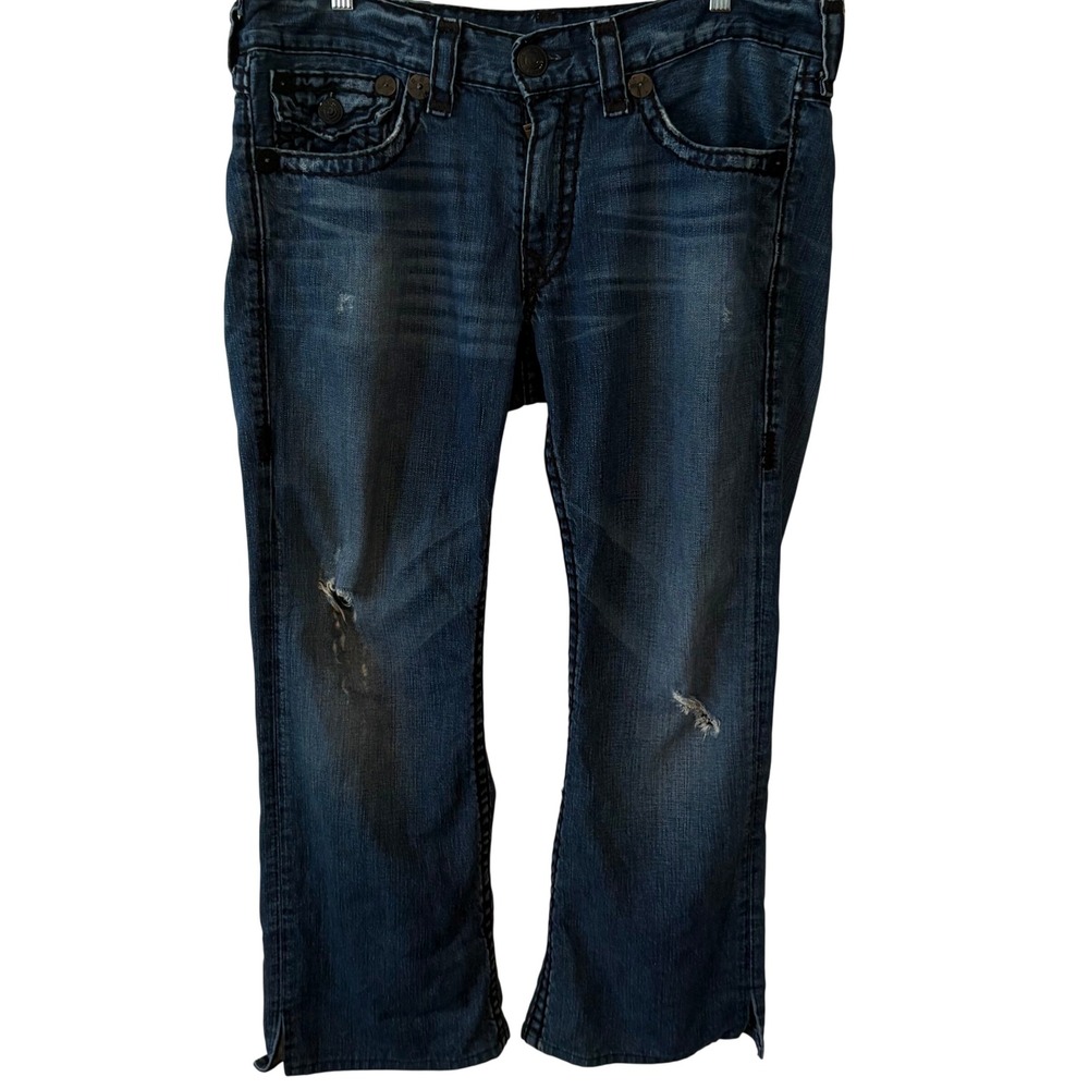 True Religion‎ Vintage Y2K Dark Wash Billy Super T Bootcut Jeans Size 36